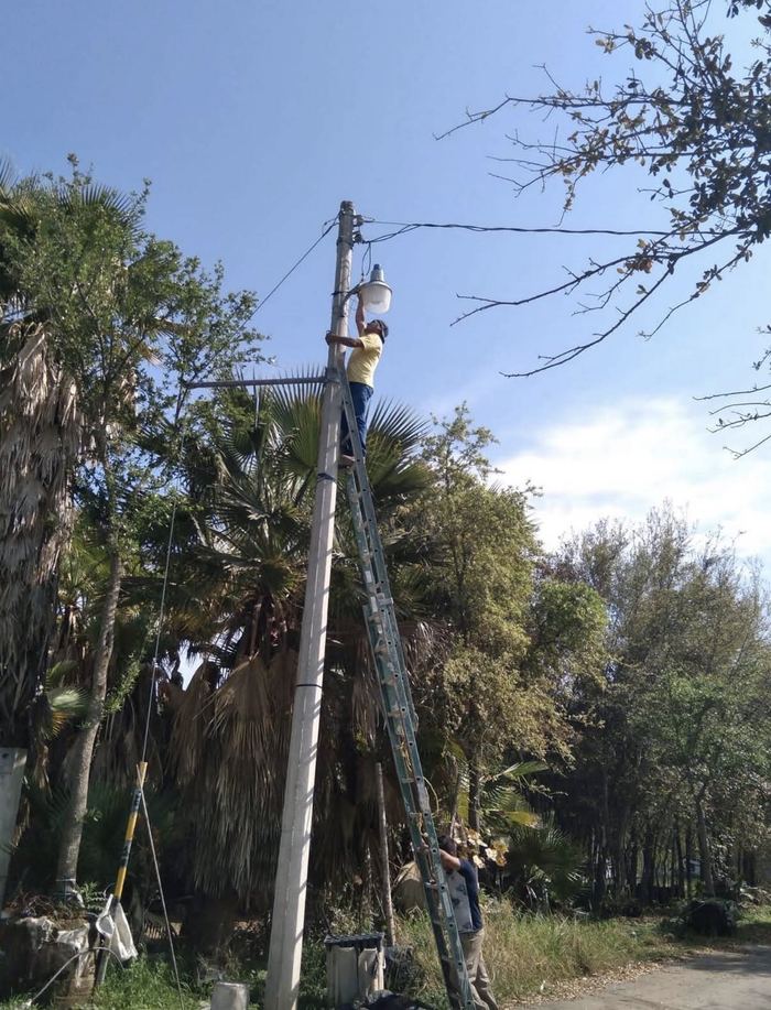 Instalación de lámpara exterior